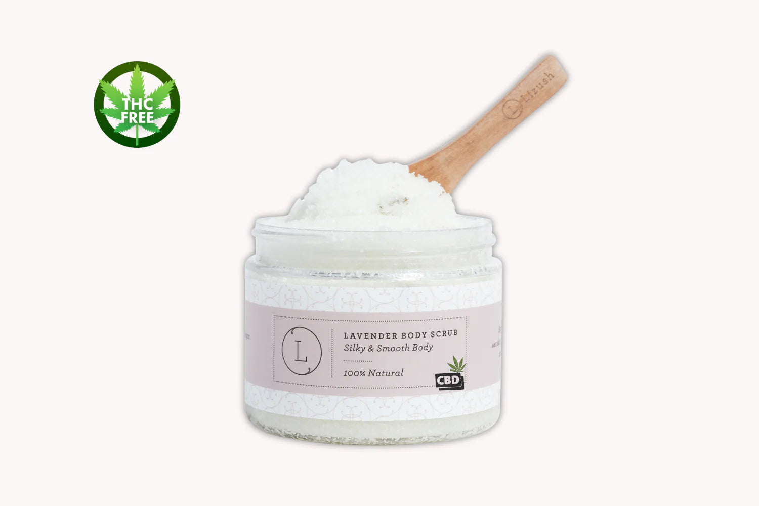 Lavender Body Scrub with CBD, Natural Body Salt Scrub (THC free) - Hopecommerce