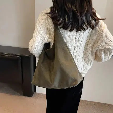 Suede Shoulder Bag - Hopecommerce