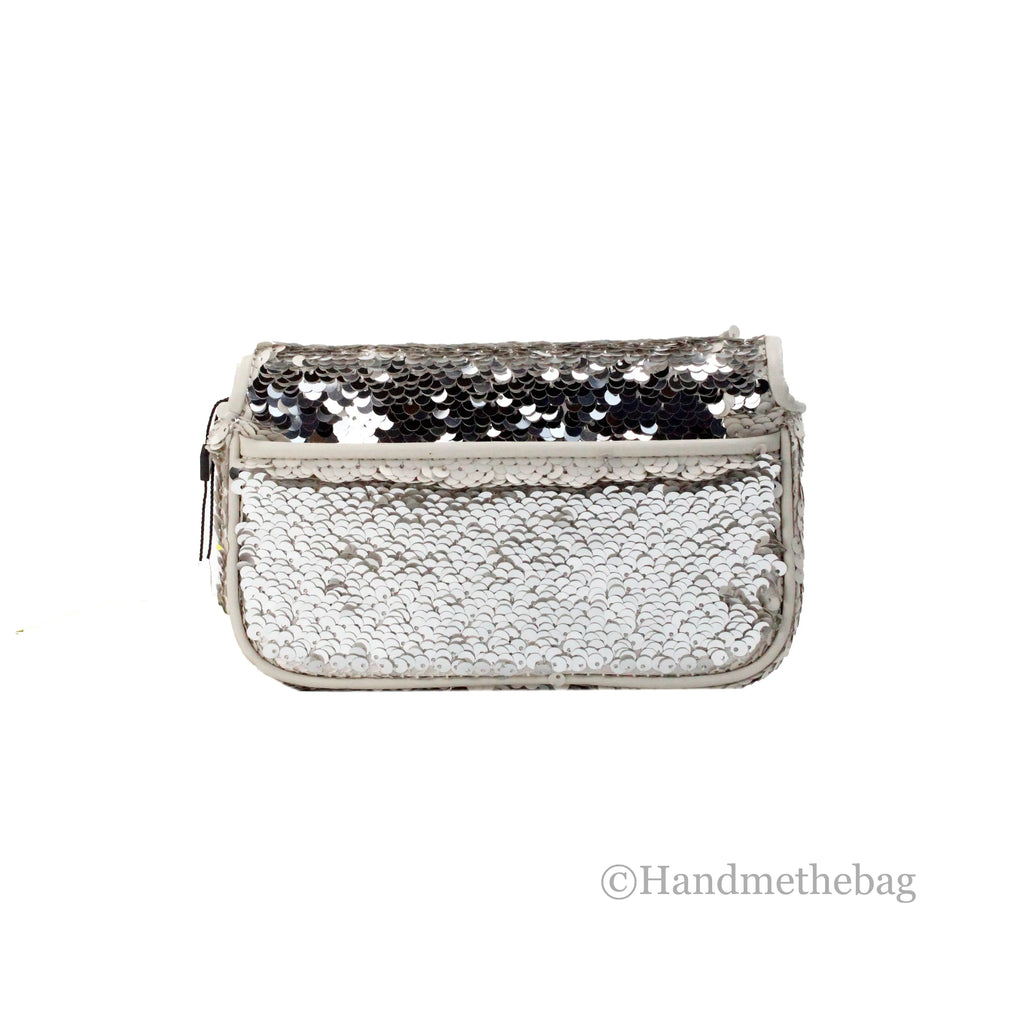Marc Jacobs The Mini J Marc Shoulder Cream Sequined Bag - Hopecommerce