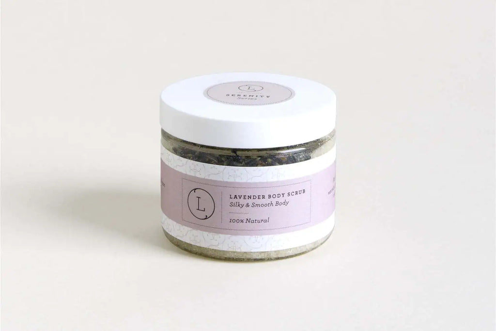 Lavender Body Scrub with CBD, Natural Body Salt Scrub (THC free) - Hopecommerce