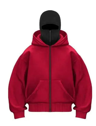 Double Hood Design Hooded Sweater - Hopecommerce