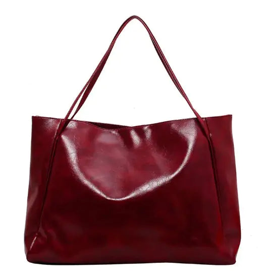 Leather Shoulder Handbag - Hopecommerce