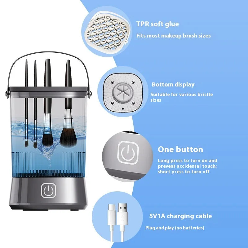 Electric One Wash Multiple Cleanser Of Makeup Brush - Hopecommerce