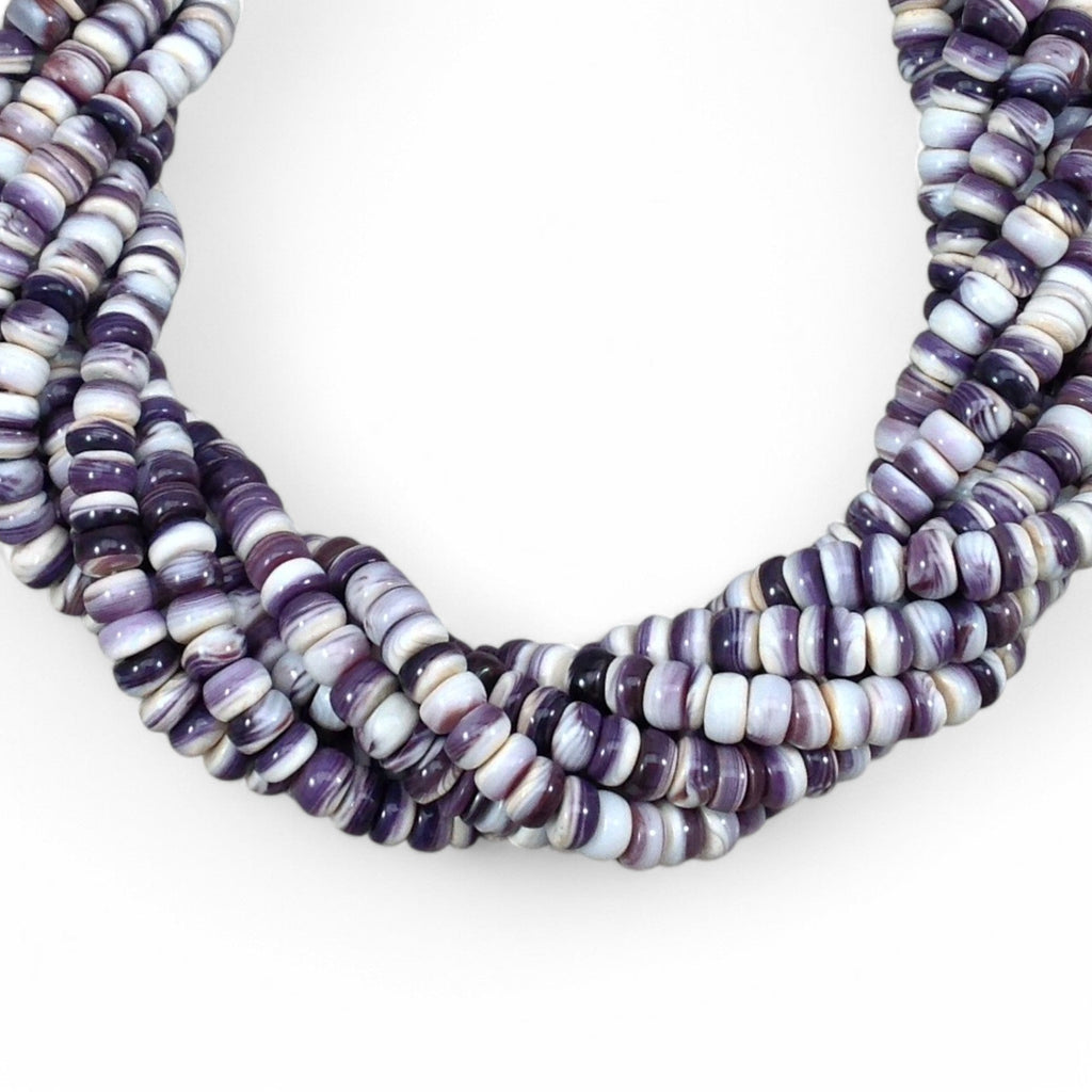 Wampum Quahog Shell Rondelle - Hopecommerce