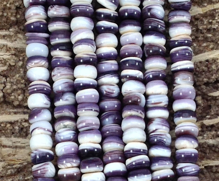 Wampum Quahog Shell Rondelle - Hopecommerce