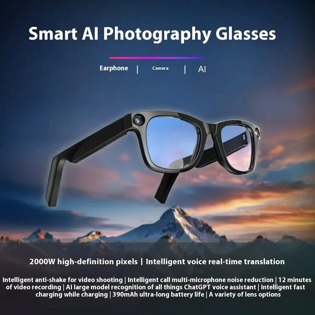 AI Camera Smart Glasses - Hopecommerce
