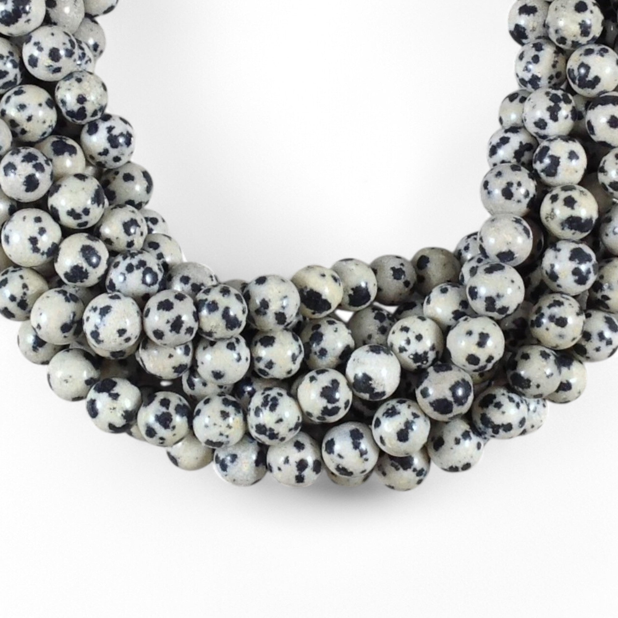 Dalmatian Jasper Round 6mm 8mm - Hopecommerce