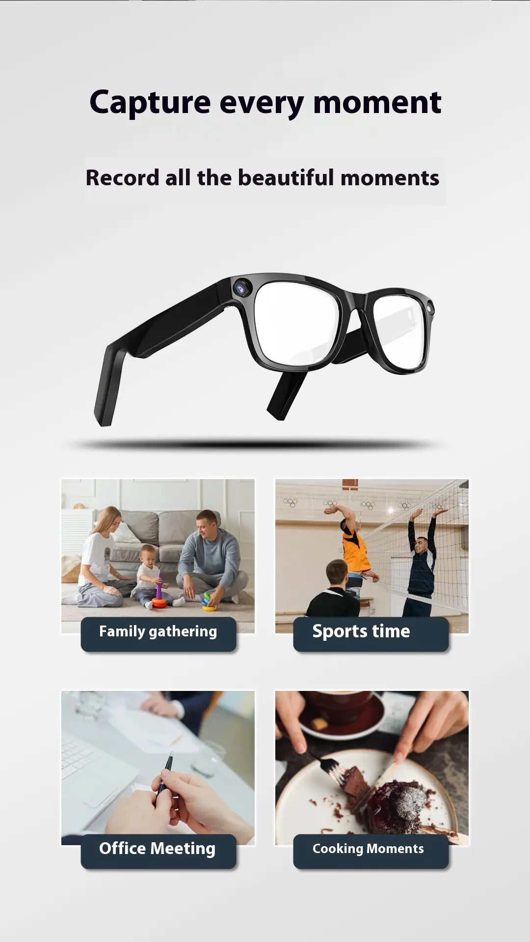 AI Camera Smart Glasses - Hopecommerce