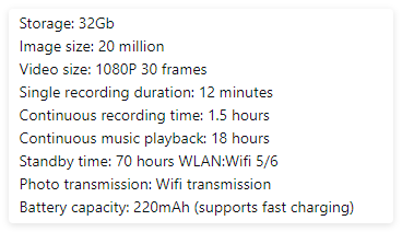 AI Camera Smart Glasses - Hopecommerce