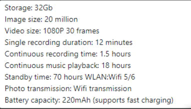 AI Camera Smart Glasses - Hopecommerce
