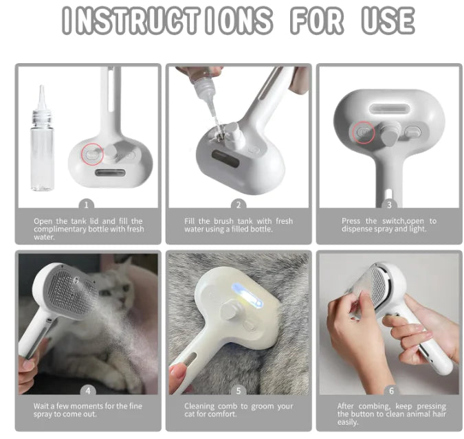 Pet Hair Spray Brush - Hopecommerce