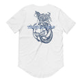 Men's Curved Hem Ancient Mermaid Anchor T-Shirt - Hopecommerce